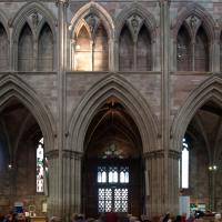 Worcester Cathedral - Interior, nave looking north 