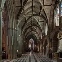Worcester Cathedral - Interior, south aisle looking east 