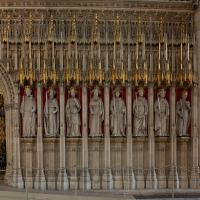 York Minster - Interior, choir screen detail 