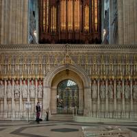 York Minster - Interior, choir screen 