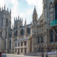 York Minster - Exterior, nave and southwest tower, south elevation