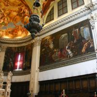 San Pietro di Castello - right side of chancel with painting “St. Laurence Giustiniani Intercedes to Free Venice from the Plague in 1630” by Antonio Bellucci