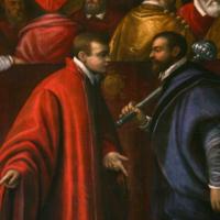 Pope Clement VII and the Emperor Charles V - Sala del Consiglio dei Dieci