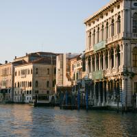 Grand Canal - view of Grand Canal, looking south with Ca' Rezzonico at center