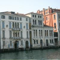 Grand Canal - view across Grand Canal from near Palazzo Moro-Lin, including half of Palazzo Giustinian on right