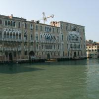 Grand Canal - view of the Palazzo Giustinian and the Ca' Foscari from across the Grand Canal
