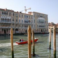 Grand Canal - view of the Palazzo Giustinian and the Ca' Foscari from across the Grand Canal