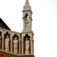 Madonna dell’Orto - main facade, tower with Twelve Apostles in niches
