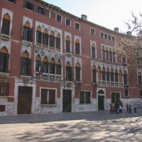 Central Venice - view of building on eastern side of Campo San Polo