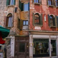 Central Venice - buildings along southern side of Campo San Polo