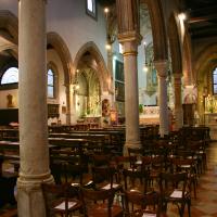 San Giovanni Battista in Bragora - view across aisle, facing main altar