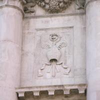 San Giorgio Maggiore - detail: emblem, main facade