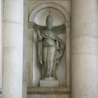 San Giorgio Maggiore - detail: sculpture flanking entrance, interior