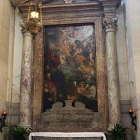 San Giorgio Maggiore - detail: side altar with painting “Risen Christ and Saint Andrew with Morosini Family”