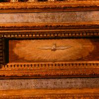 Holy Spirit - detail: ceiling beneath nun’s gallery