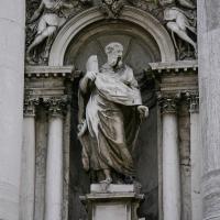 Santa Maria della Salute - detail: Statue of St. Matthew in niche