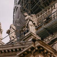 Santa Maria della Salute - detail: pediment and sculptures