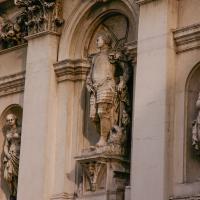 Santa Maria della Salute - detail: sculpture in niche
