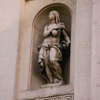 Santa Maria della Salute - detail: sculpture in niche