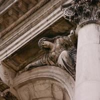 Santa Maria della Salute - detail: column capital with sculpture