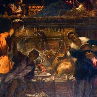 Life of Christ - detail: Nativity, grand hall