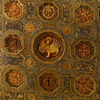Scuola Grande di San Marco - detail: coffered ceiling, Main Hall