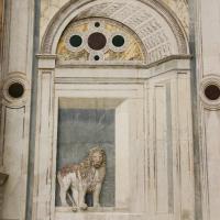 Scuola Grande di San Marco - detail: sculptural relief of lion, facade