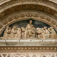 St. Mark with the Brethren - detail: lunette, facade