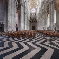 Cathédrale Notre-Dame d'Amiens - Interior: Labyrinth stone