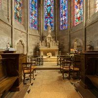 Abbaye Notre-Dame-des-Ardents-et-Saint-Pierre de Lagny-sur-Marne - Interior: chevet, axial chapel