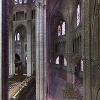 Cathédrale Saint-Étienne de Bourges - Interior: south triforium level, outer passage