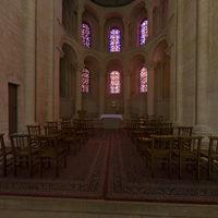 Église de la Trinité de Caen - Interior: chevet