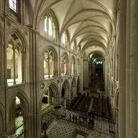 Église Saint-Étienne de Caen - Interior: chevet, hemicycle gallery