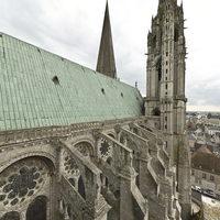 Cathédrale Notre-Dame de Chartres - Exterior: north transept, roof, west side