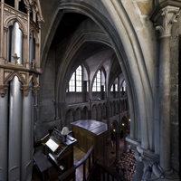 Église Notre-Dame de Dijon - Interior: clerestory, south nave, west end