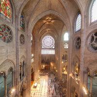 Cathédrale Notre-Dame de Paris - Interior: north transept, rose window