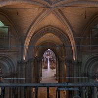 Basilique de Saint-Denis - Interior: tower porch looking into narthex