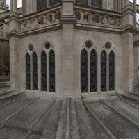 Basilique de Saint-Denis - Exterior: chevet, ambulatory roof