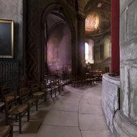 Église Notre-Dame-la-Grande de Poitiers - Interior: chevet, ambulatory