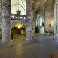 Église Sainte-Radegonde de Poitiers - Interior: chevet, ambulatory, axial chapel