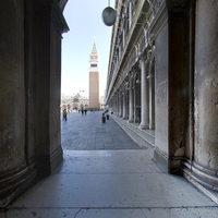 Piazza San Marco - Exterior: View of the Piazza's Southwest Colonnade