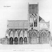 Église Saint-Vaast d'Angicourt - Longitudinal section