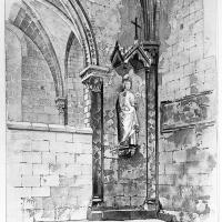 Église Saint-Vaast d'Angicourt - Drawing of south transept sculpture