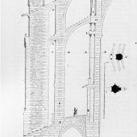 Cathédrale Saint-Pierre de Beauvais - Section of buttressing system in hemicycle, by Viollet-le-Duc