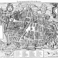 Cathédrale Saint-Pierre de Beauvais - Plan of medieval Beauvais, by Raymondus Rancurellus, 1574