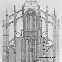Cathédrale Saint-Pierre de Beauvais - Section of the choir straight bays
