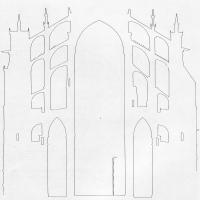 Cathédrale Saint-Pierre de Beauvais - Transverse section, after photogrammetric study prepared by the Institut Géographique National