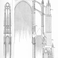 Cathédrale Saint-Pierre de Beauvais - Section of chevet and buttresses