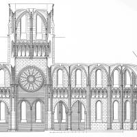 Église Saint-Yved de Braine - Longitudinal section