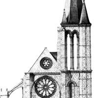 Église Saint-Étienne de Brie-Comte-Robert - Transverse elevation of chevet
